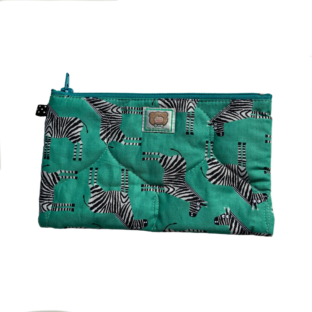 large zip pouch - kawaii print